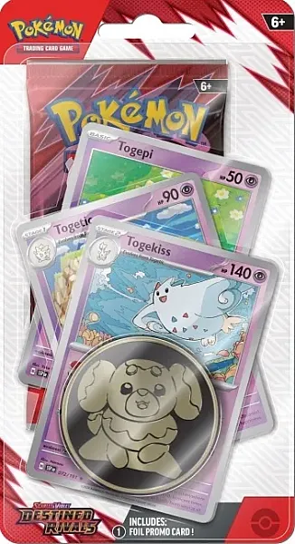 POKEMON TCG - SCARLET & VIOLET DESTINED RIVALS PREMIUM CHECKLANE BLISTER PACK - TOGEKISS -EN